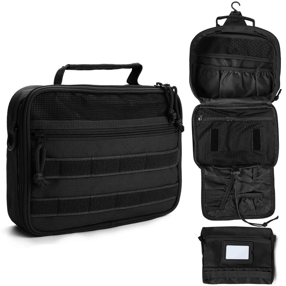 Toiletry Bag For Men, Mens Toiletry Travel Bag, Tactical Hanging Shaving😌